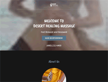 Tablet Screenshot of deserthealingmassage.com